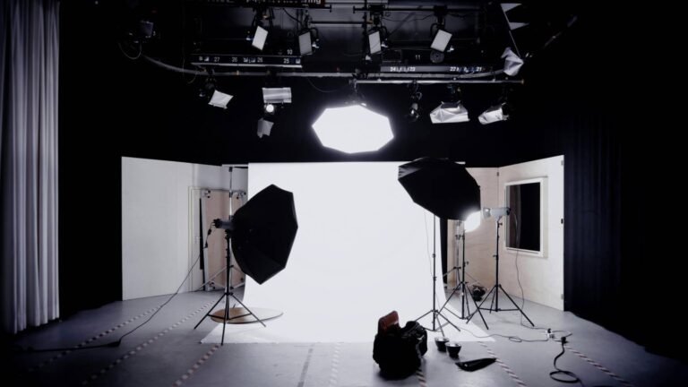 Commercial video production crew filming a brand campaign shoot
